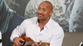 Can you smell what The Rock is cooking? It's a softly strummed solo, we reckon...