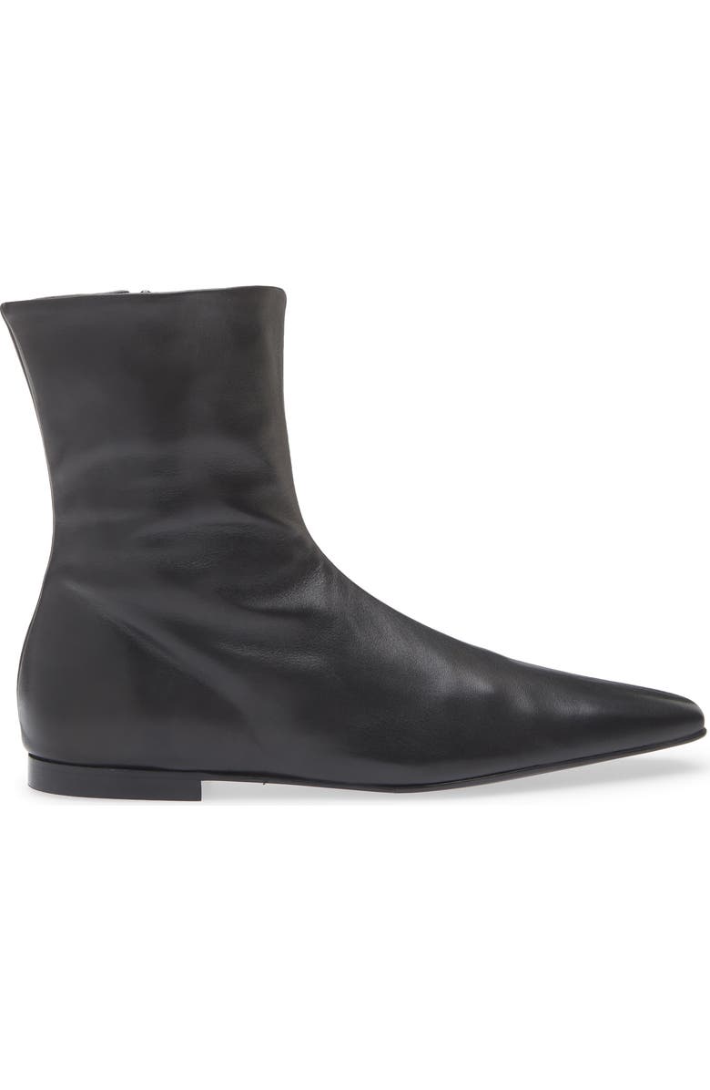 Flat Side Zip Bootie