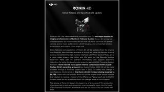 DJI Statement Ronin 4D