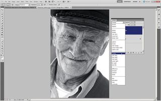 Get a gritty black and white portrait effect in Photoshop