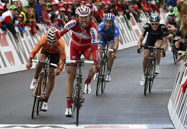 Vladimir Isaichev (Katusha) won his first race as a professional in stage 5 at the Tour de Suisse.