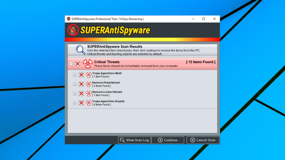 superantispyware slow updating database