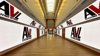 The Oklahoma State alumni hall donned in MAXHUB video walls with the AVL logo.
