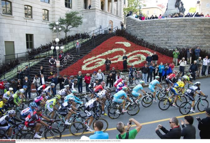 Some bicycle flower art on display