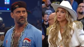CM Punk and Charlotte Flair split image