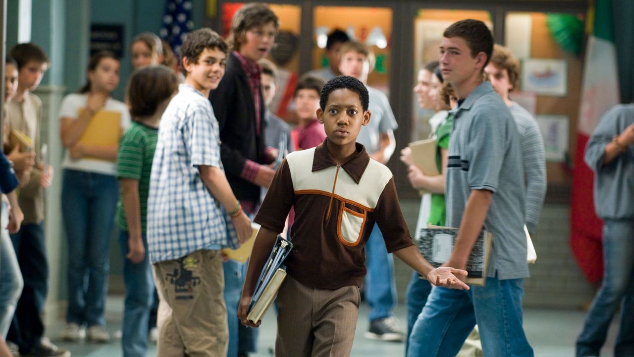 &quot;Everybody Hates Sausage&quot;--Chris (Tyler James Williams) at the predominantly white middle school, Corleone Junior High in the fiercely Italian neighborhood of South Shore, in EVERYBODY HATES CHRIS on UPN. 