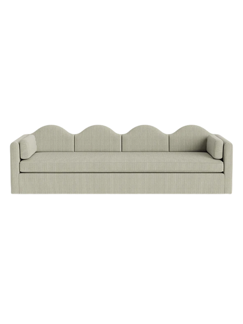 Hadley Upholstered Fringe Trimmed SofaBernadette Sofa by Sarah Sherman Samuel