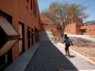 SLAK campus by Francis Kere in Kenya, courtyard