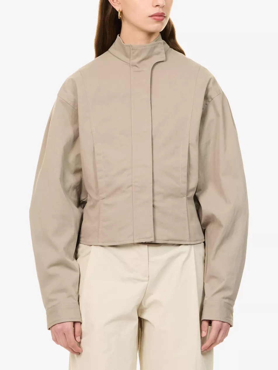 Globo High-Neck Cotton-Blend Jacket - Xs