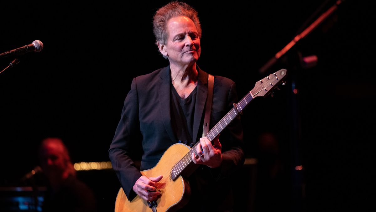 Lindsey Buckingham performs at the Lobero Theatre in Santa Barbara, California on April 15, 2022