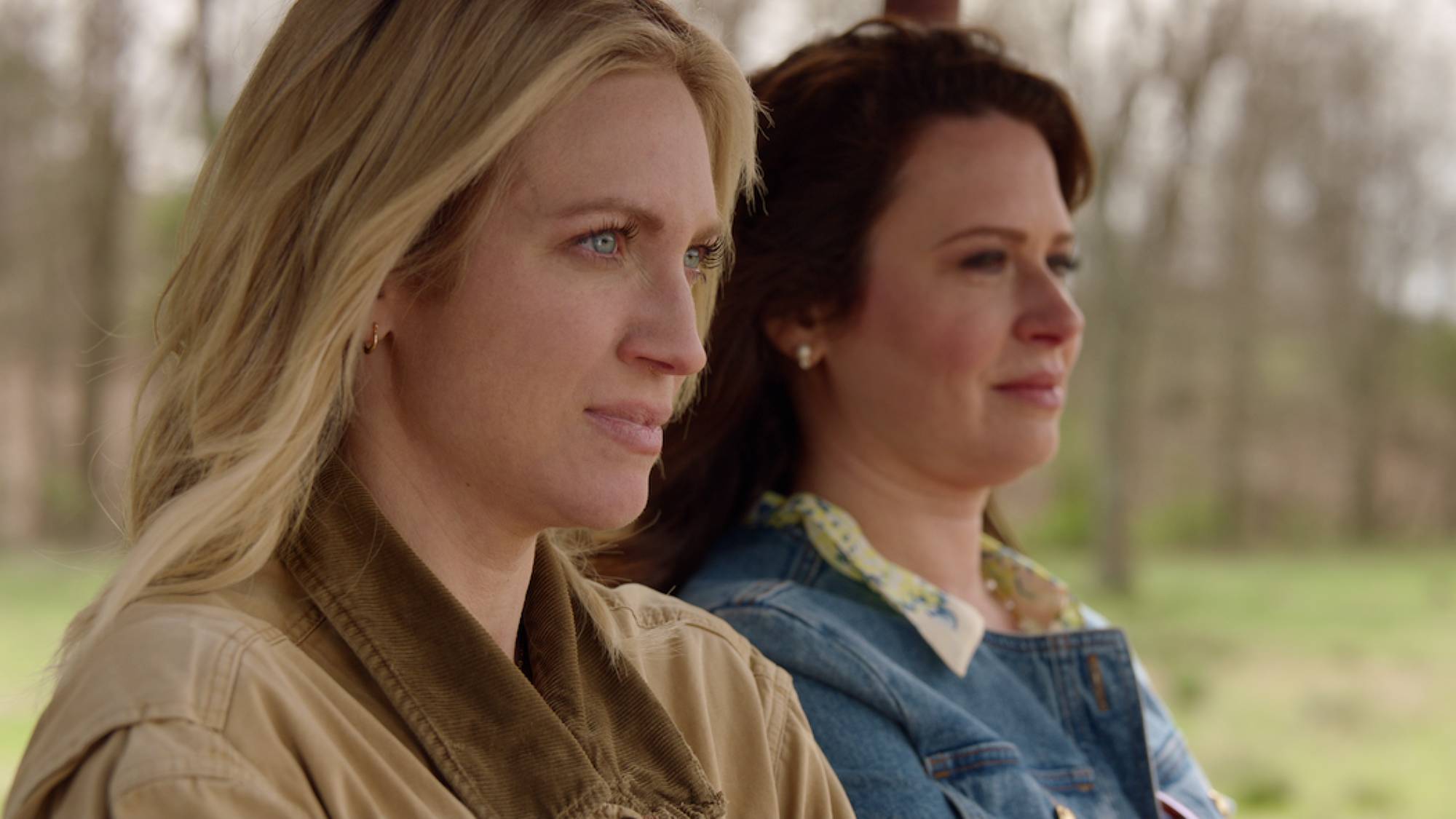 Brittany Snow and Katie Lowes in "The Hunting Wives" on Netflix