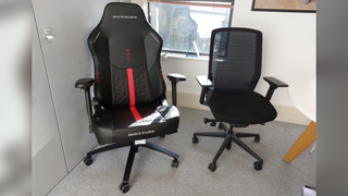 The XL edition of the DXRacer Martian gaming chair.