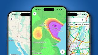 Google Maps running on an iPhone.