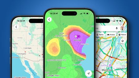 Google Maps running on an iPhone.