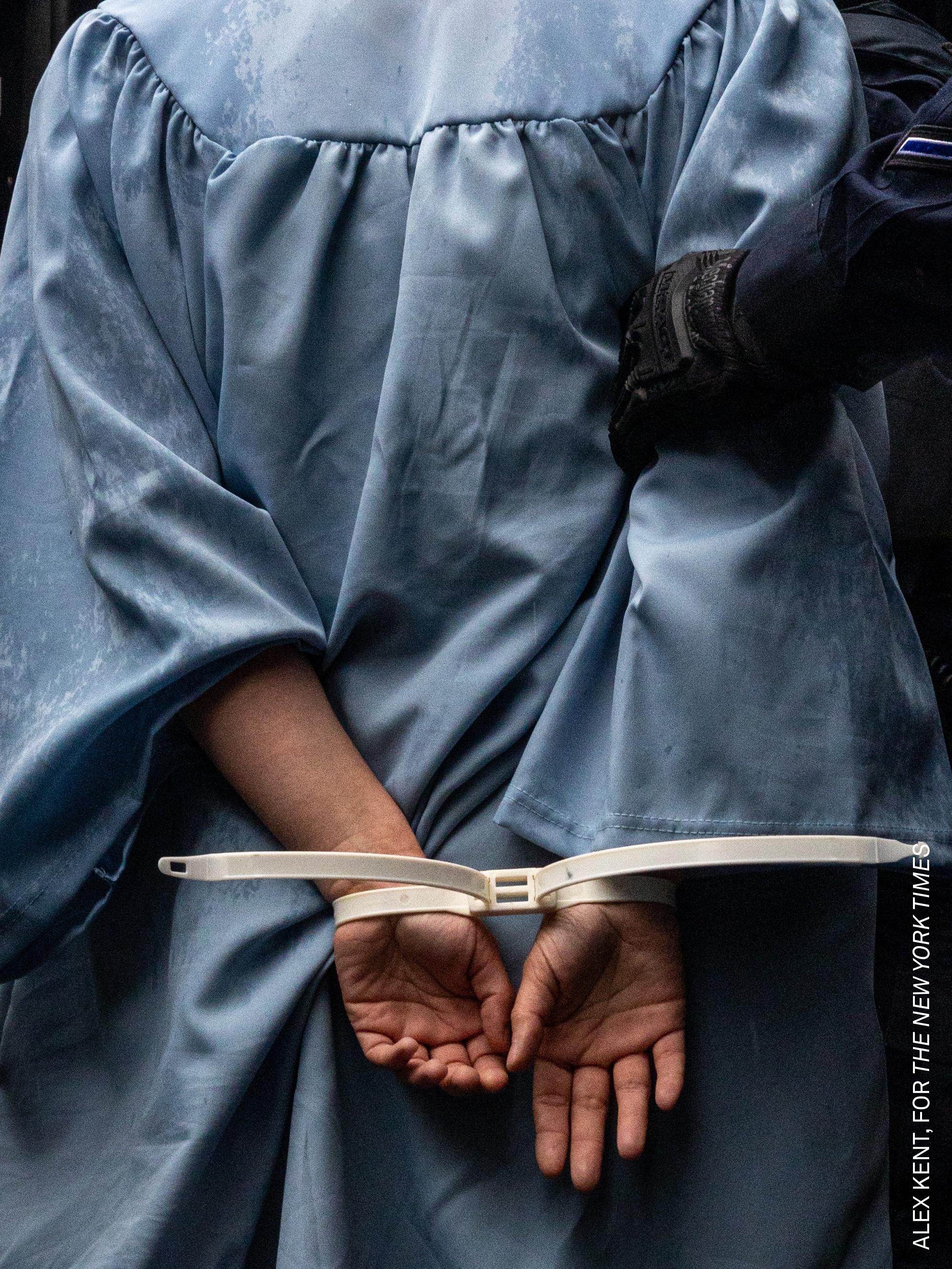 Barnard College alumna Jesse Pearce is arrested outside Columbia University&amp;rsquo;s commencement ceremony. Along with current students, alumni protested the institution&amp;rsquo;s ongoing financial ties to Israel.