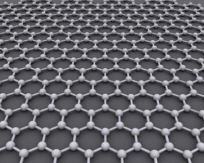 The ideal crystalline structure of graphene is a hexagonal grid.