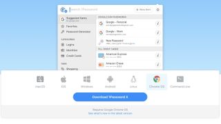 1Password's download page for its Chrome OS app