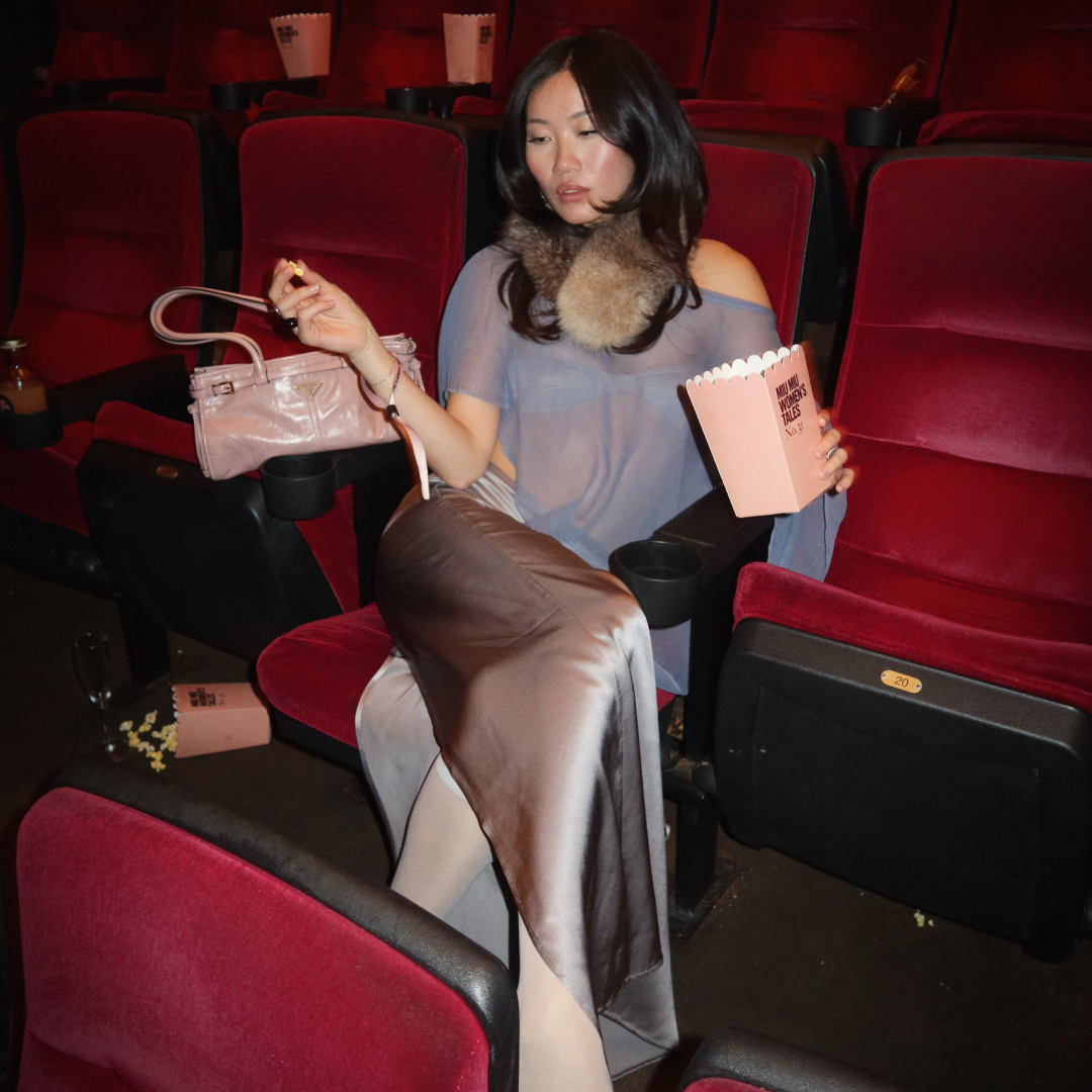 Vivian Li wearing NYC-based brands