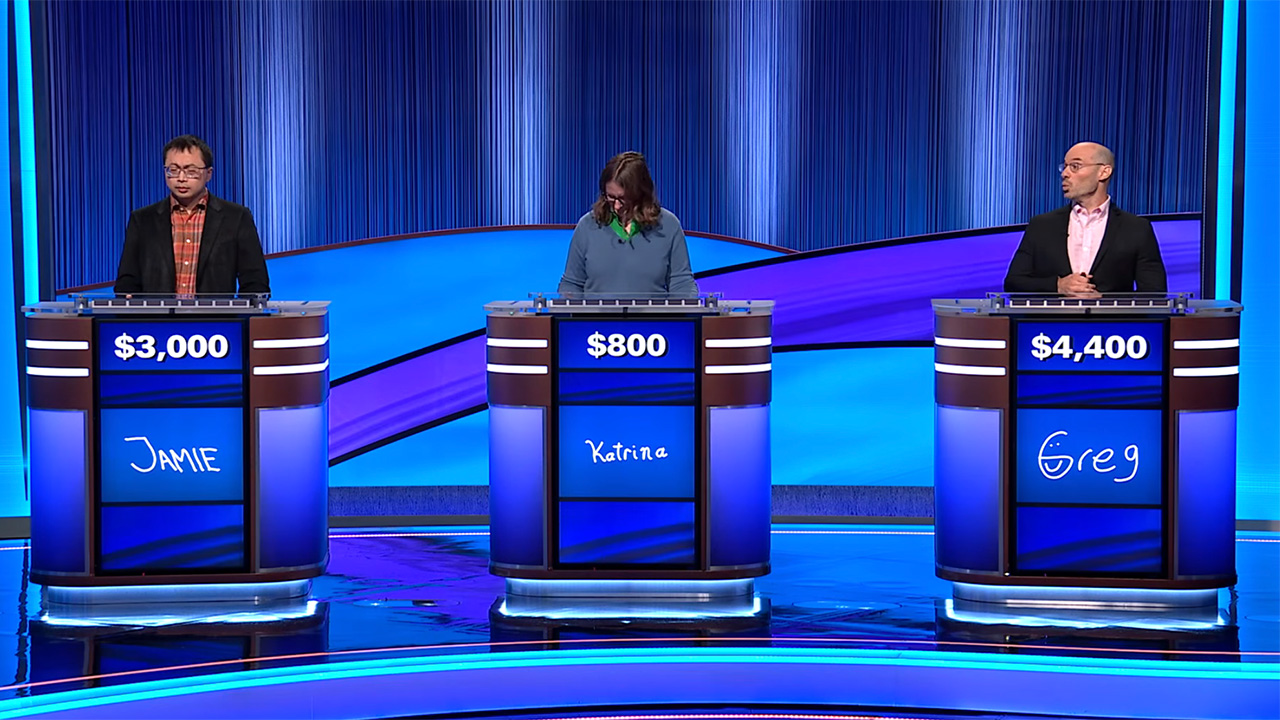 Greg and Jamie Ding face off in a spring 2026 streak-breaking episode of Jeopardy!