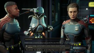 The Outer Worlds 2 Niles, Helen, and VAL conversation about intercom