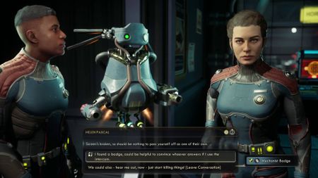 The Outer Worlds 2 Niles, Helen, and VAL conversation about intercom