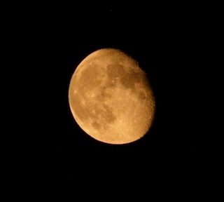 Waning Moon Over Northern Nevada
