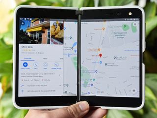 Surface Duo Google Maps Dual