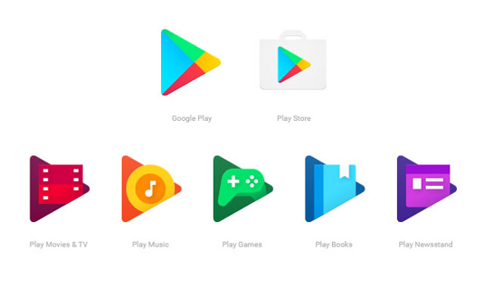 Google Play logos