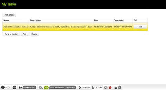 By setting a completion date, tasks now not only show whether they are completed but also when they were completed too