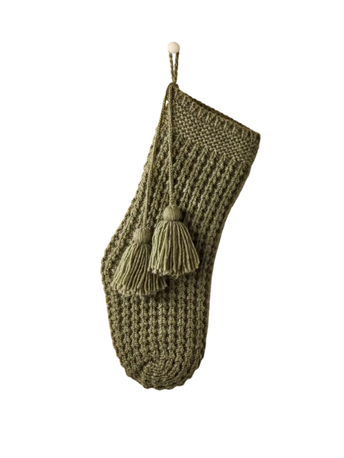 Knit Stocking Green