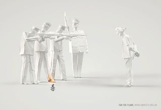 Fan the Flame print ad campaign