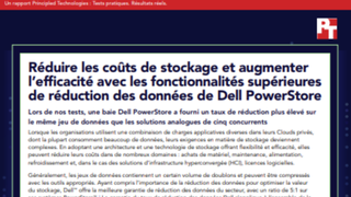 Réduire les coûts de stockage et augmenter l'efficacité avec les fonctionnalités supérieures de réduction des données de Dell PowerStore