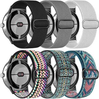 BMINEN Stretchy Nylon Band for Google Pixel Watch
