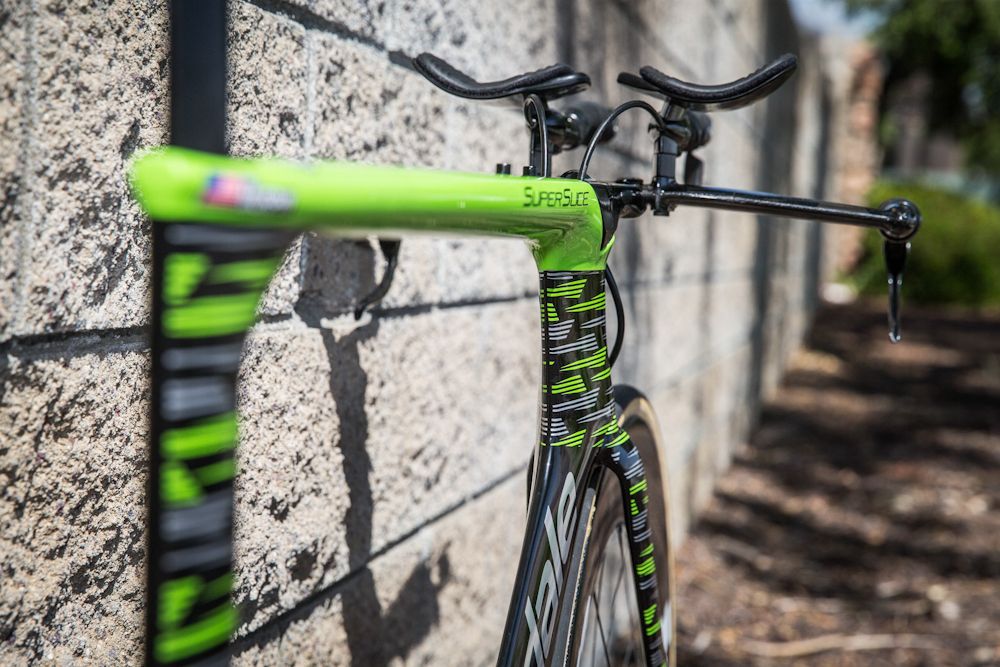A view of Murphy's cockpitt set up by Vision, FSA and SRAM