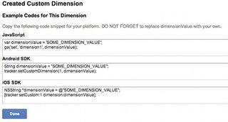 Once you create the Custom Dimension, you must then add the necessary code to collect the data
