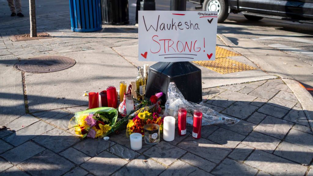 A memorial in Waukesha, Wisconsin.