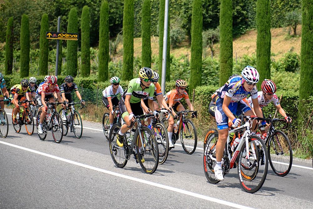The breakaway in the early-stages of the race