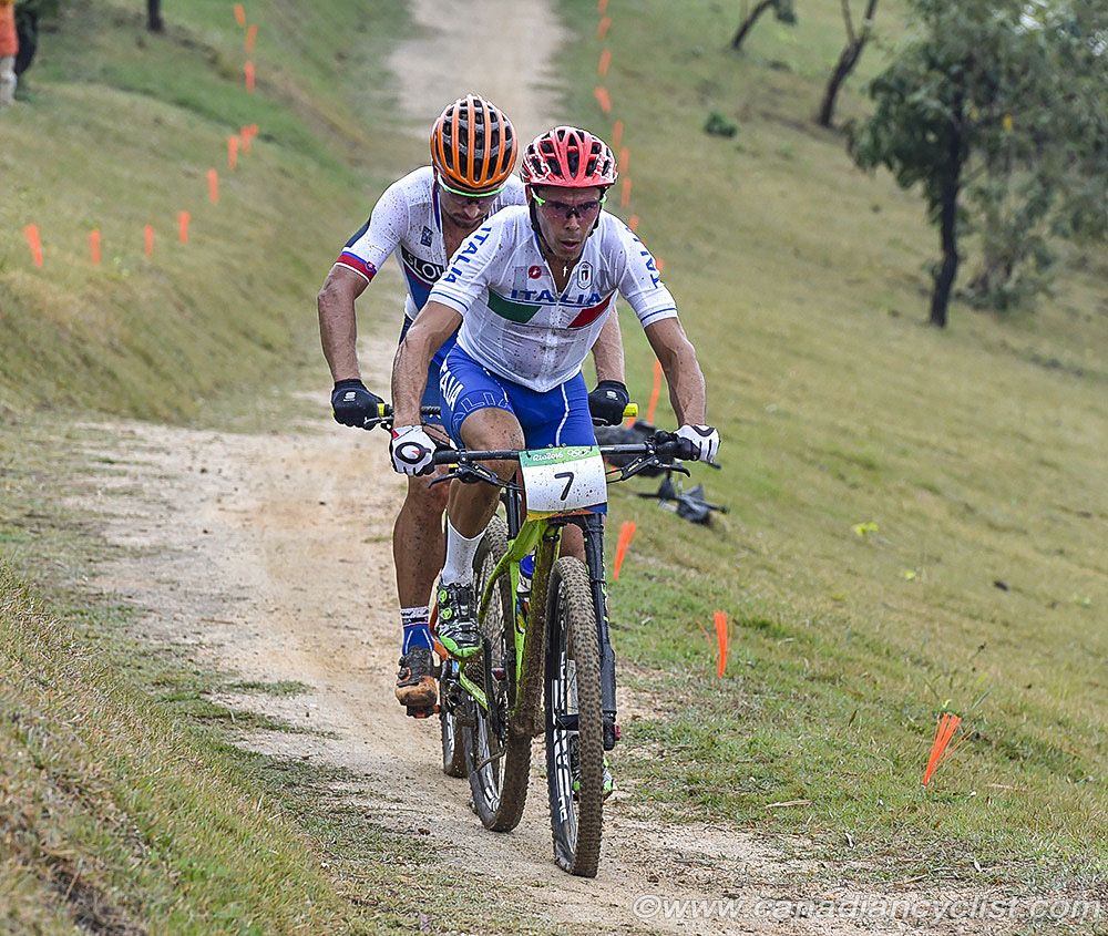 Marco Fontana (Italy) and Peter Sagan (Slovakia) both had flats