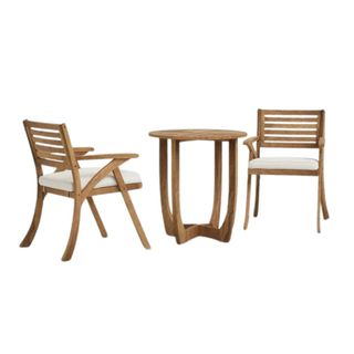 2 - Person Round Outdoor Dining Set With Cushions
