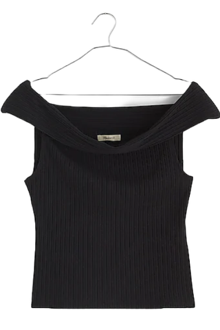 Madewell Ribbed Off-The-Shoulder Top (was $62) 