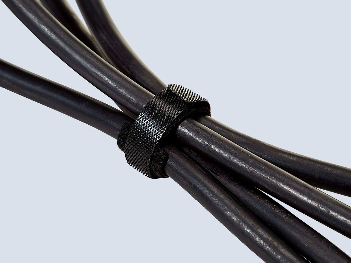 Bundle your cables and cords with 50 AmazonBasics reusable zip ties on ...