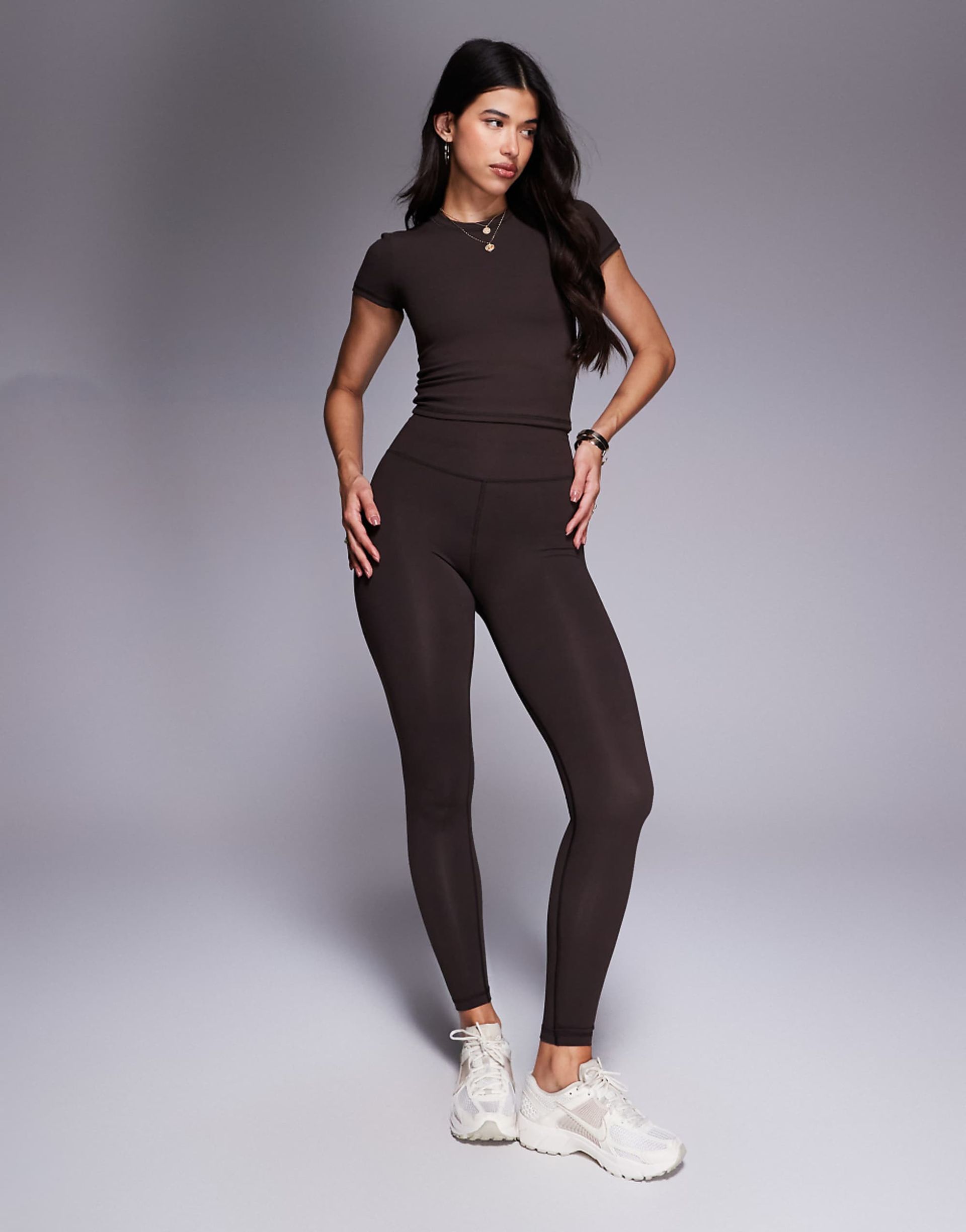 4505 Icon Soft Touch High Waist Yoga Legging in Chocolate