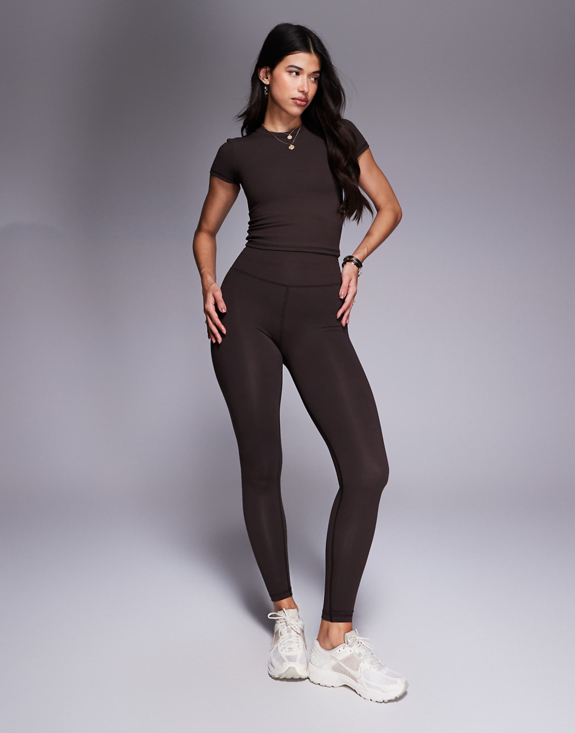 4505 Icon Soft Touch High Waist Yoga Legging in Chocolate