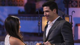 Devin Strader meets Jenn Tran on Night 1 of The Bachelorette Season 21, which aired July 8, 2024, on ABC.