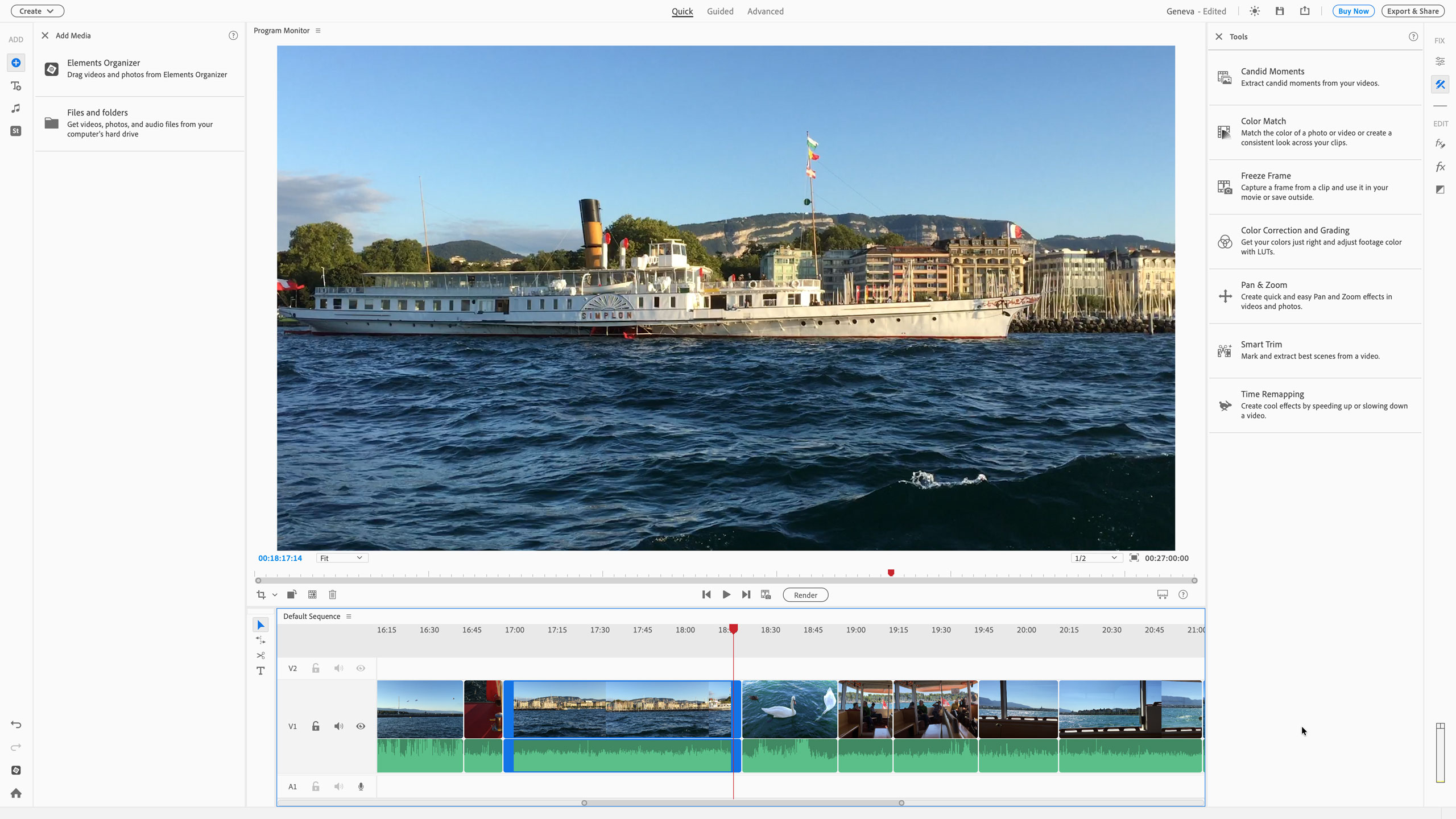 Adobe Premiere Elements 2026 screenshot