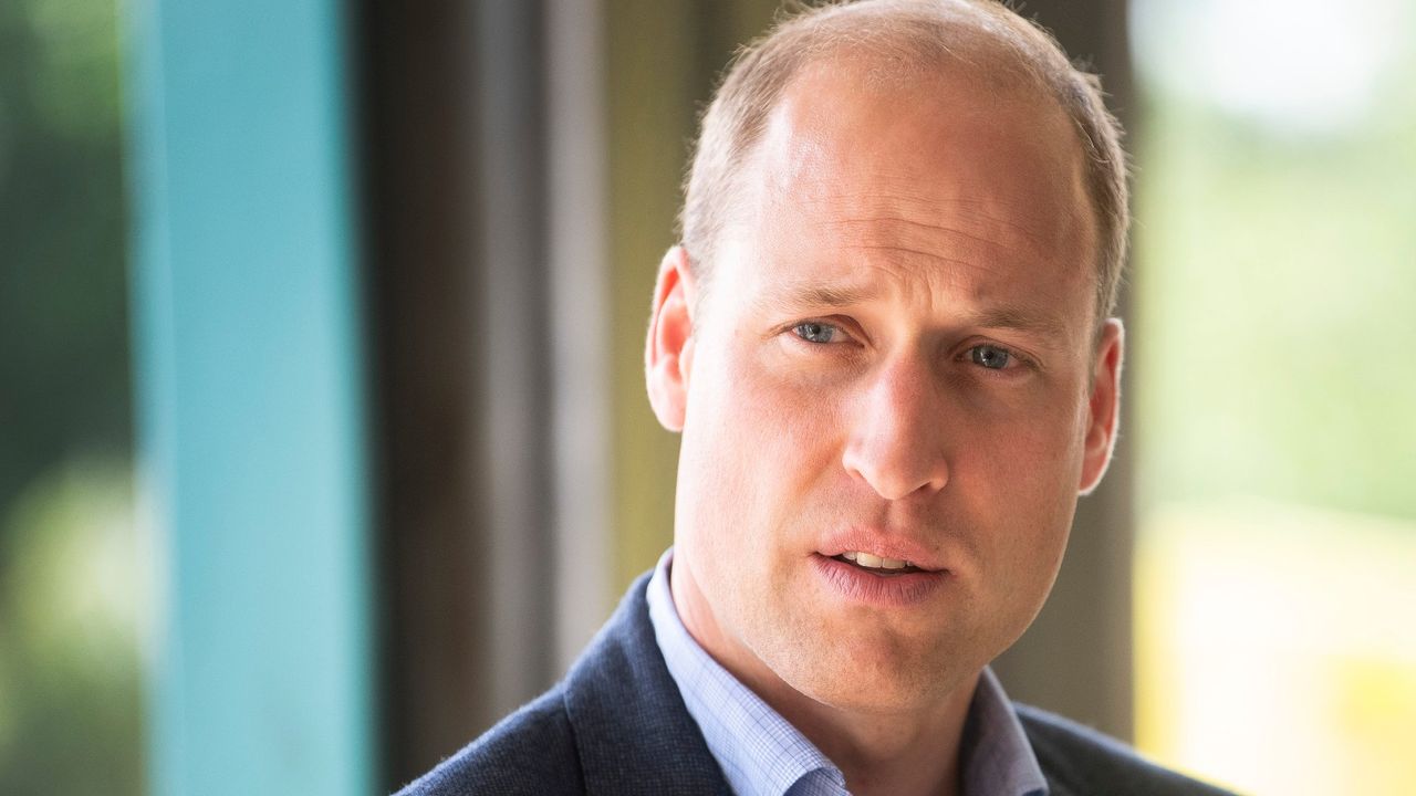 Prince William, Duke of Cambridge meets paramedic staff, maintaining social distancing, from the East of England Ambulance Service Trust during a visit to the Ambulance Station on June 16, 2020 in King&#039;s Lynn