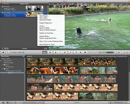 iMovie export