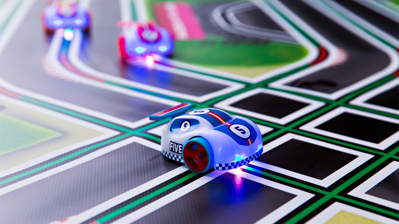 Use infrared to speed along flat tracks