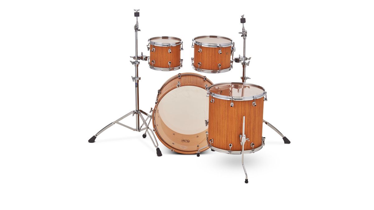 American maple shells are made in Ludwig's Monroe, North Carolina factory employing Radio Frequency Shell Technology