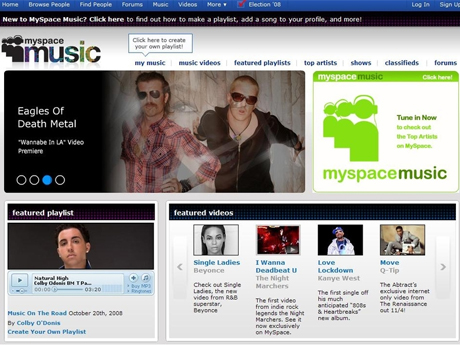 MySpace music